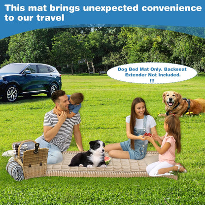VClife Dog Bed Mat for Car, Anti Slip Pet Bed Travel Pad Comfortable Furry Dog Car Seat Cover for