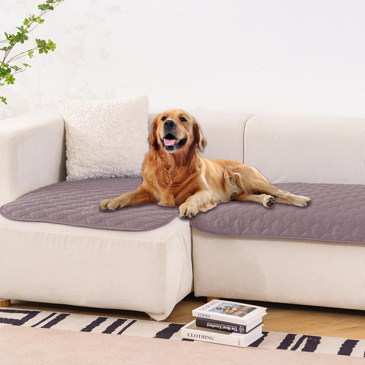gogobunny 100% Double Sided Waterproof Dog Blanket Soft Pet Bed Cover Reversible Protect Furniture