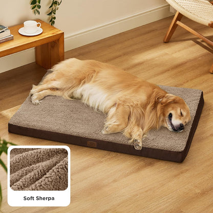 Bedsure XL Dog Beds Large Sized Dog -Orthopedic Flat Extra Large Pet Beds with Removable Washable