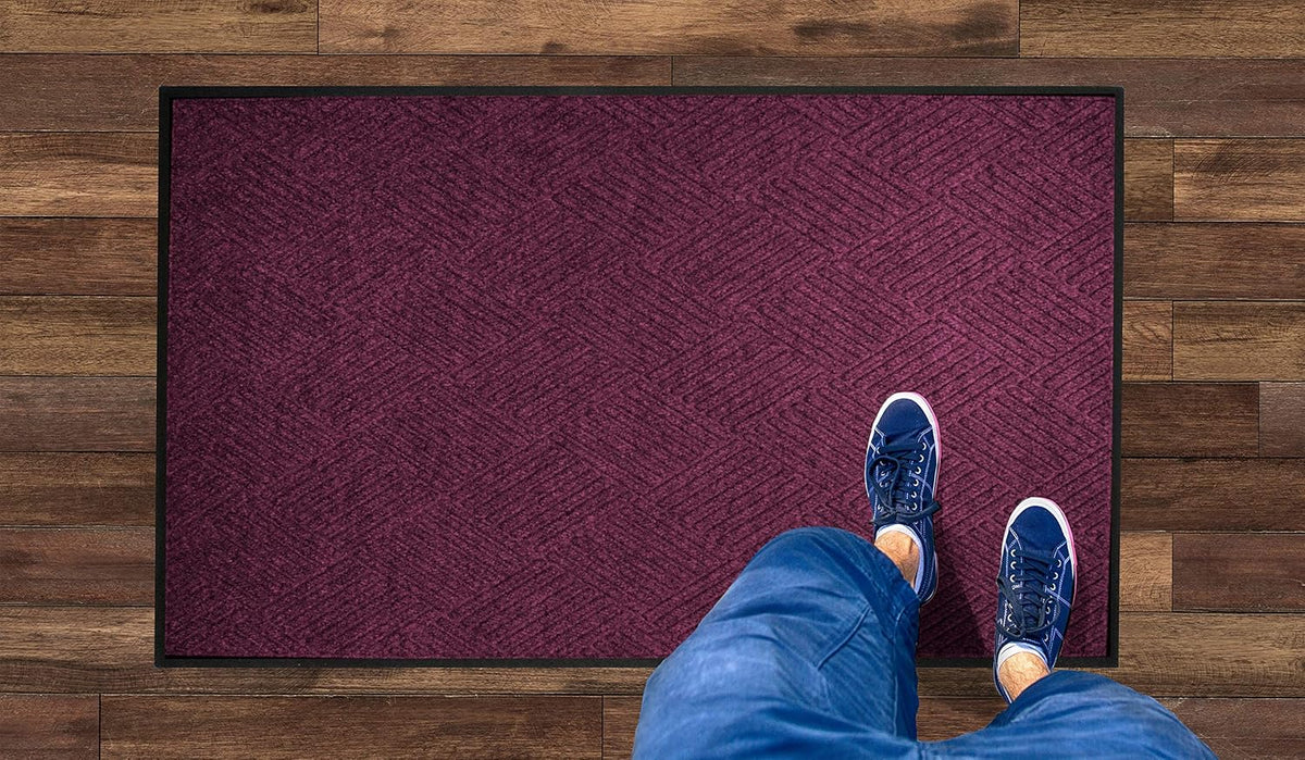 M+A Matting WaterHog Diamond | Commercial-Grade Entrance Mat with Rubber Border – Indoor/Outdoor