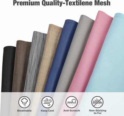 Veehoo Chew Proof Elevated Dog Bed - Cooling Raised Pet Cot - Silver Aluminum Frame and Durable