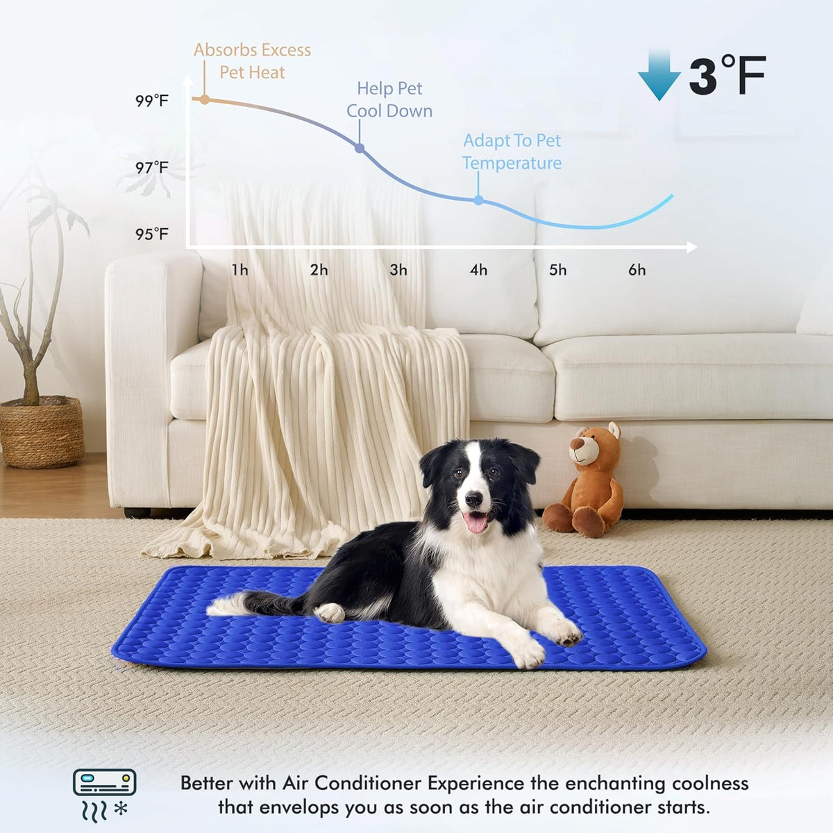 MICROCOSMOS Summer Cooling Mat & Sleeping Pad- Water Absorption Top, Materials Safe, Easy Carry, EZ