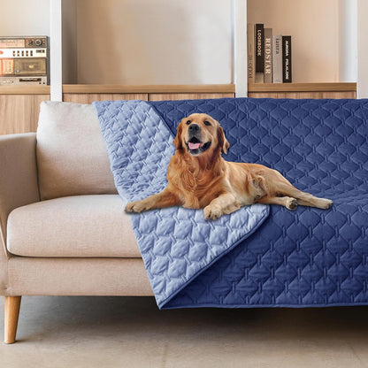 gogobunny 100% Double Sided Waterproof Dog Blanket Soft Pet Bed Cover Reversible Protect Furniture