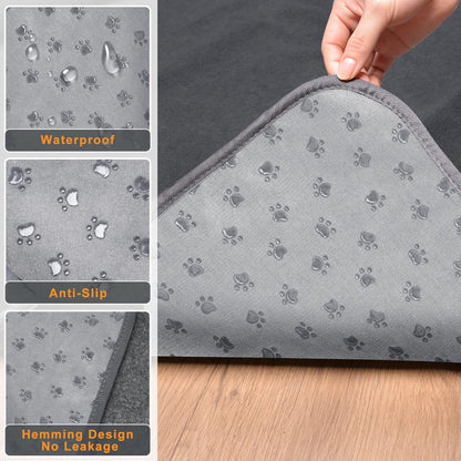 LOOBANI Washable Pee Pad for Dogs, 2 Packs Non-Slip Puppy Training Pads, Fast Absorbent Pet