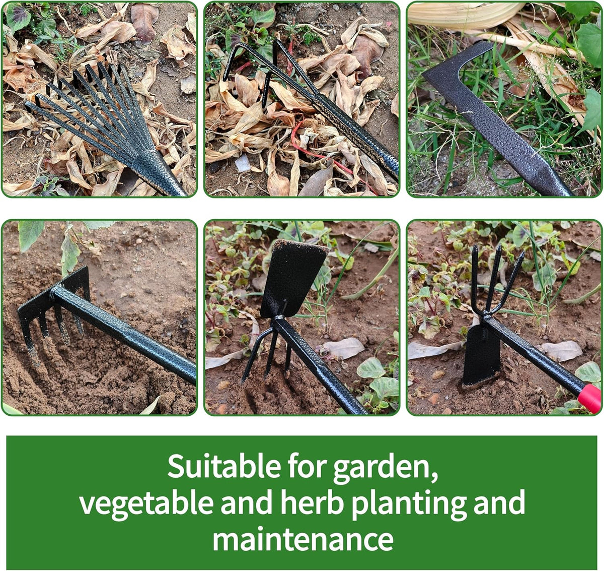 Set of 6 Gardening Tool Set, Rust-Resistant Handy Tools for Gardening, Ideal Gardening Gift Set