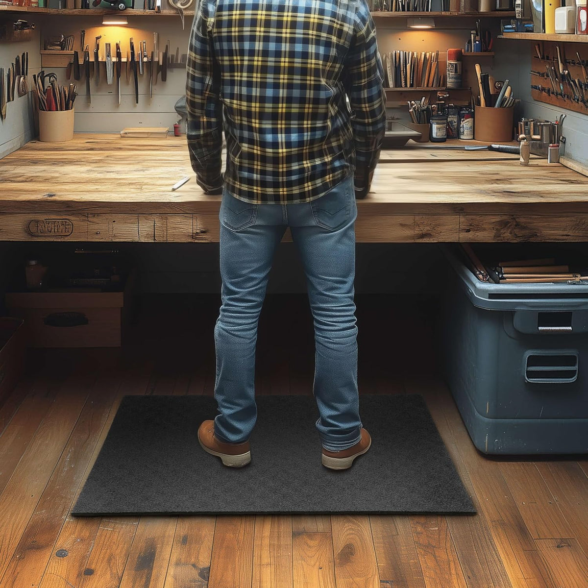 Mohawk Home Heavy Duty Rubber Stall Mat - Gym Floor- Under Dog Crate - All Purpose Utility 2'x3'