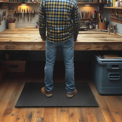 Mohawk Home Heavy Duty Rubber Stall Mat - Gym Floor- Under Dog Crate - All Purpose Utility 2'x3'