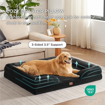 Bedsure XXL Orthopedic Dog Bed for Extra Large Dogs - Washable Giant Dog Cat Bed Waterproof