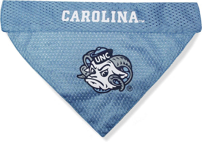 Pets First NCAA Reversible Bandana. North Carolina Tar Heels Sports Fan Pet Bandana Small/Medium