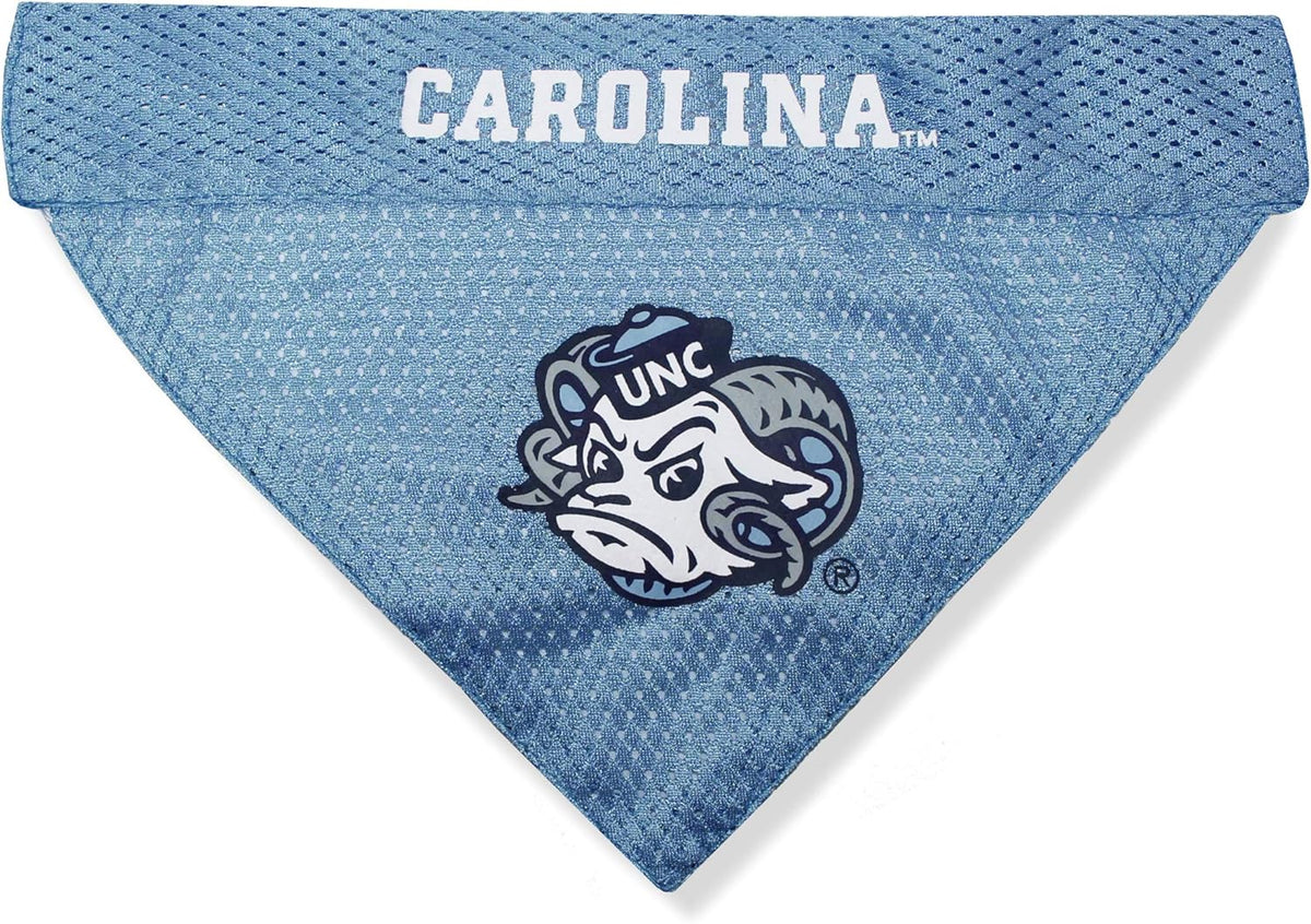 Pets First NCAA Reversible Bandana. North Carolina Tar Heels Sports Fan Pet Bandana Large/X-Large