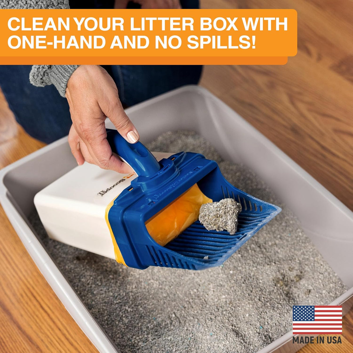 Neater Pet Brands Neater Scooper XL Cat Litter Scoop, 195 Refill Bags – Extra-Large Capacity