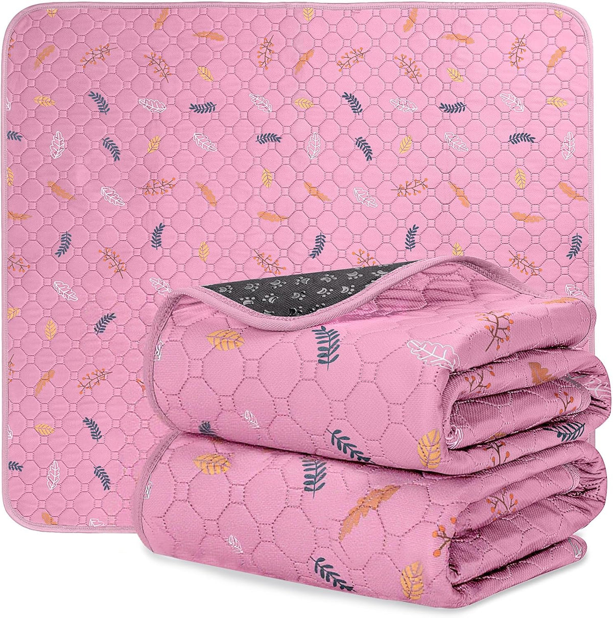Sunheir Washable Pee Pads for Dogs 2-Pack Reusable Puppy Pads Pet Training Pads, Waterproof Dog Pee