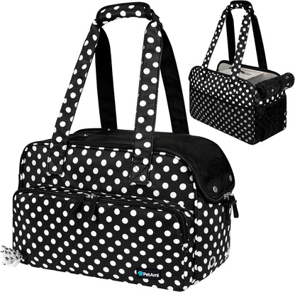 PetAmi Small Dog Purse Carrier, Soft-Sided Pet Carrier Bag with Pockets, Portable Puppy Cat Travel