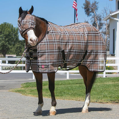 Kensington Fly Mask Web Trim — Protects Horses Face and Eyes From sun While Allowing Full