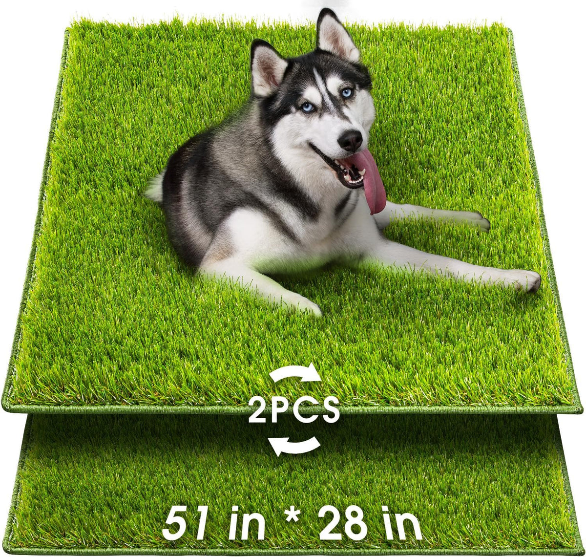 Hompet Artificial Grass for Dogs, 51"x28", Professional Dog Grass Mat, Easy to Clean with Drainage