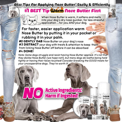 The Blissful Dog Weimaraner Nose Butter, Versatile Dog Nose Balm for Dry Nose, Handcrafted Nose