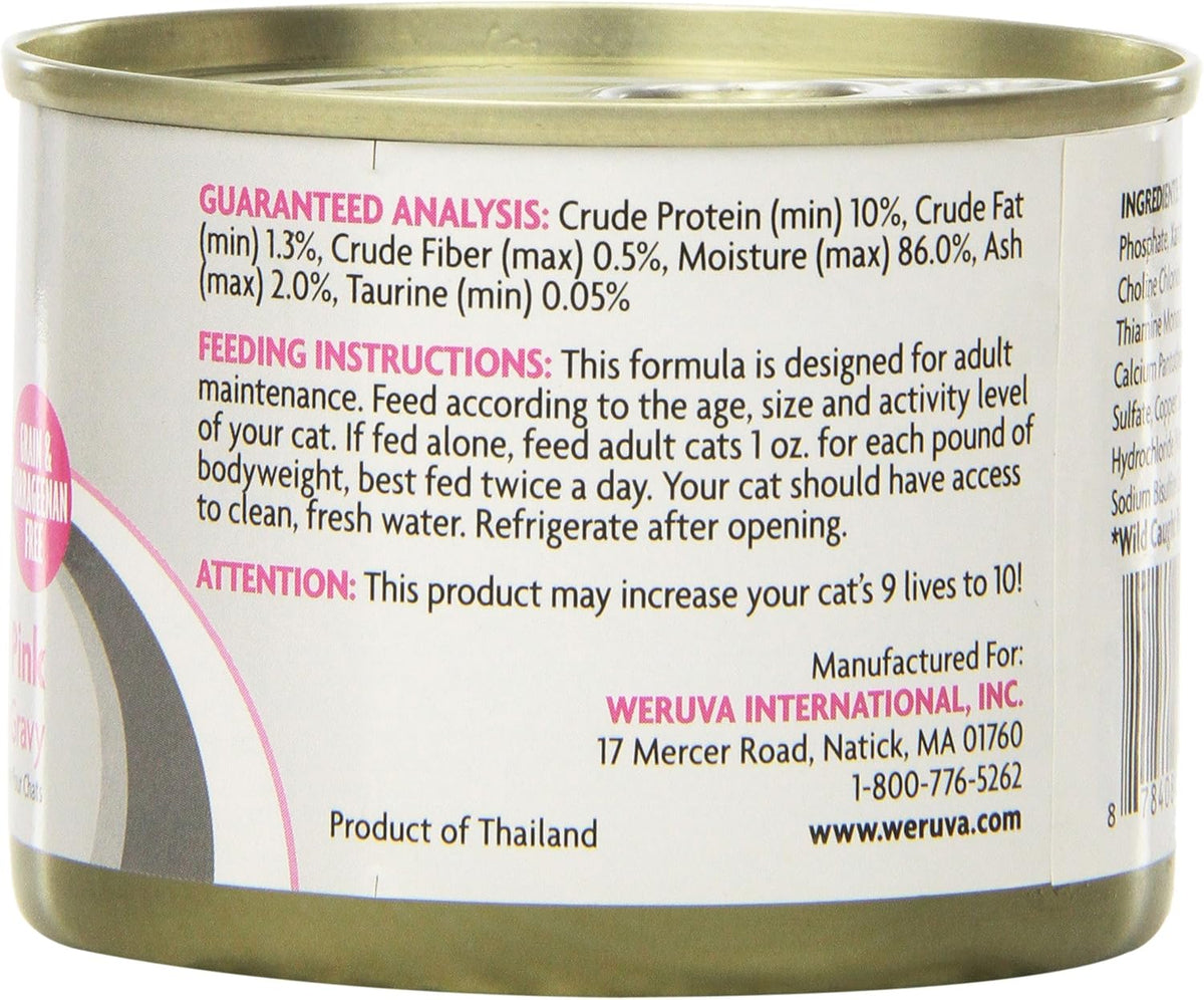 Weruva Truluxe Cat Food, Pretty In Pink With Wild-Caught Salmon In Gravy, 6Oz Can (Pack Of 24)