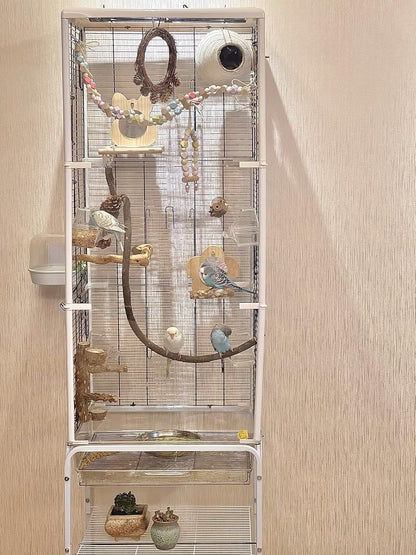 Parrot Perch Stand Bird Cage Stand Pole Natural Wild Grape Stick Grinding Paw Cage Accessories for