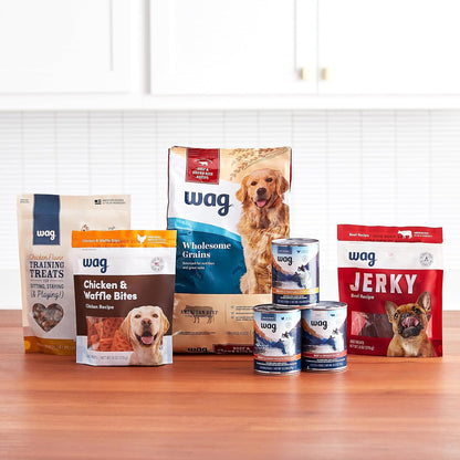 Amazon Brand - Wag Dental Dog Treats to Help Clean Teeth & Freshen Breath - Medium, Unflavored, 36