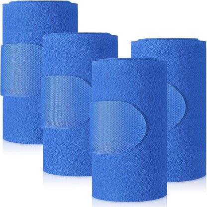 Set of 4 Horse No Bow Bandage 3D Contoured Standing Wrap Bandages Stable Nylon Horse Leg Wraps for