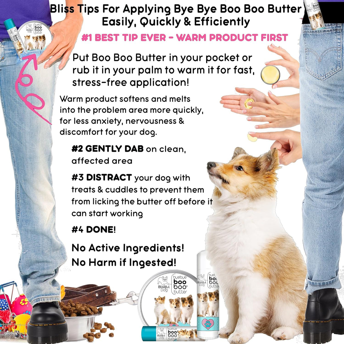 The Blissful Dog .15 oz Tube Shetland Sheepdog Booboo Butter