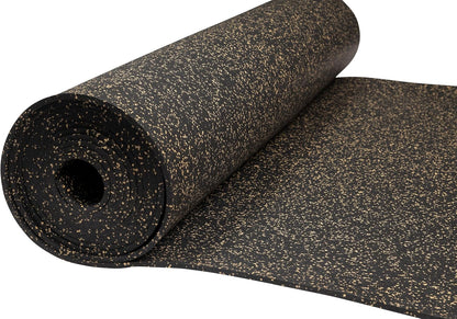 Playsafer Genaflex Rubber Gym Floor Mat, Heavy Duty Commercial Protective Gym Flooring Roll - 8mm