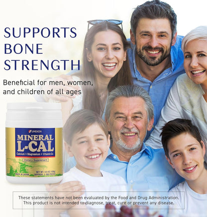 Mineral L-Cal Calcium with Vitamin D3, 4 Month Supply, Water Soluble Ball Format with Magnesium &