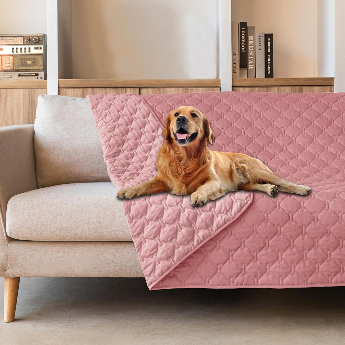gogobunny 3X Stronger Waterproof Pet Blanket, Scratch Proof Furniture Protector for Dogs Cats