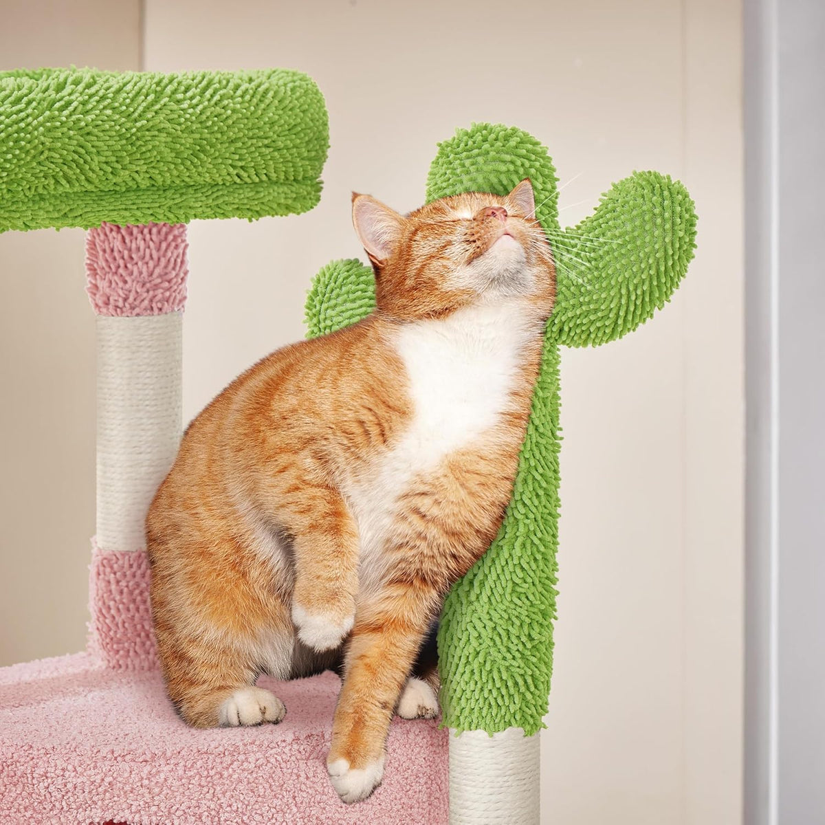 Yaheetech Cactus Cat Tree, 42in Cat Tower for Indoor Cats, Multi Level Kitten Condo Scratching