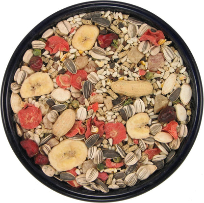 SLEEK & SASSY Garden Large Hookbill Parrot Food for Large Conures, Amazons, African Greys