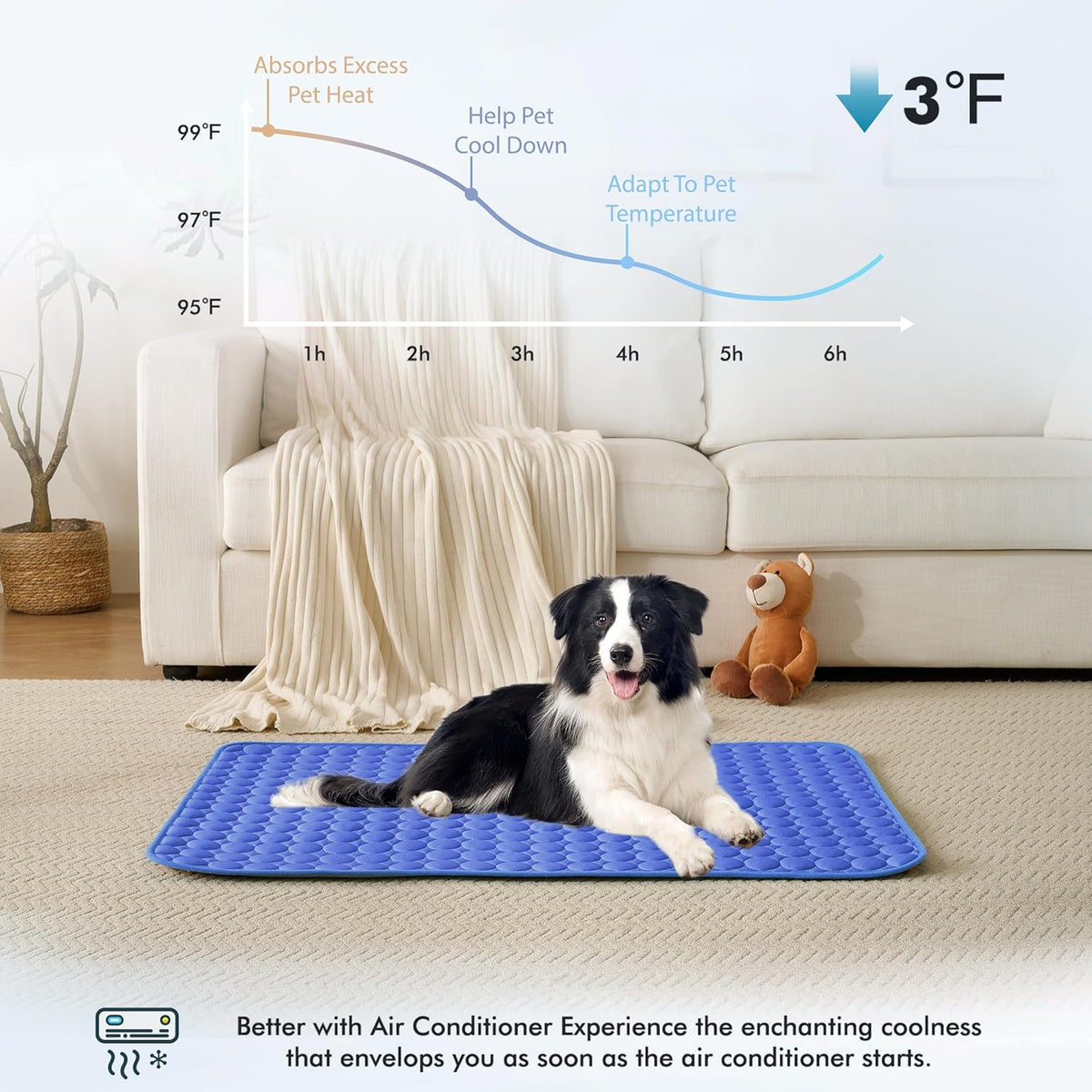 MICROCOSMOS Summer Cooling Mat & Sleeping Pad- Water Absorption Top, Materials Safe, Easy Carry, EZ
