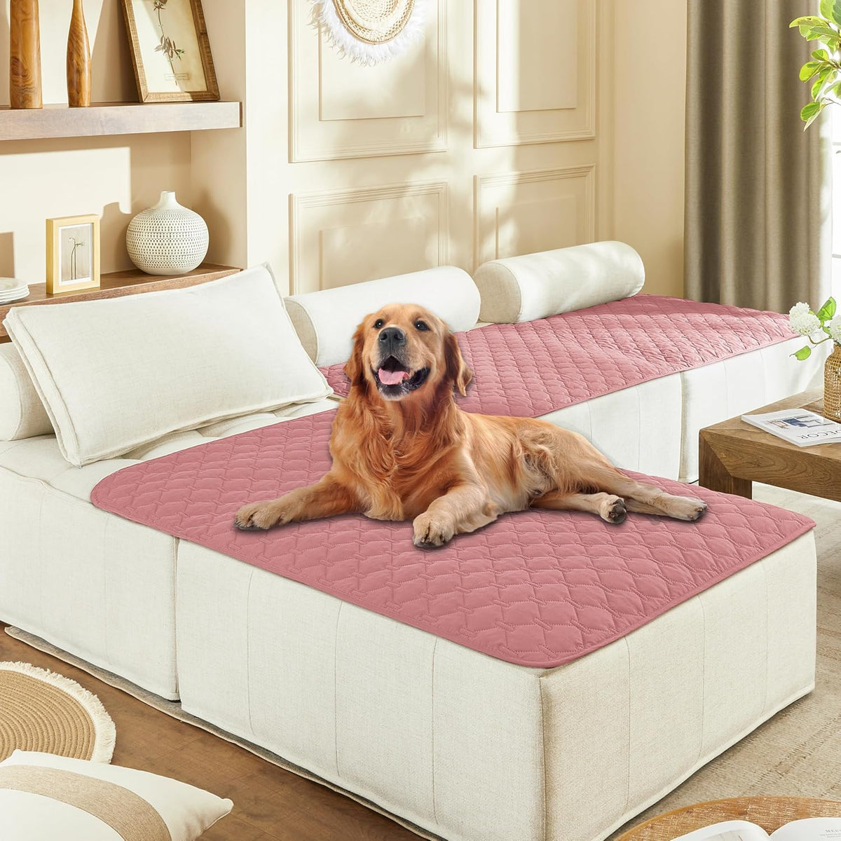 gogobunny 3X Stronger Waterproof Pet Blanket, Scratch Proof Furniture Protector for Dogs Cats