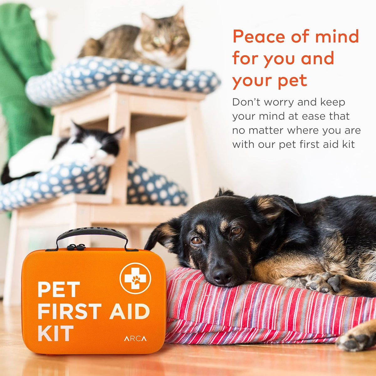 Cat & Dog First Aid Kit for Car - Pet Emergency Kit for Home Office Travel – Dog Camping Essentials