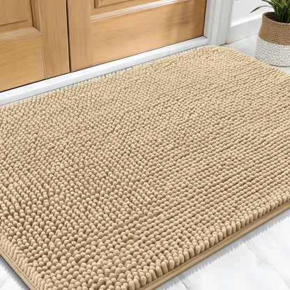 OLANLY Dog Door Mat for Muddy Paws 34x21, Absorbs Moisture and Dirt, Absorbent Non-Slip Washable