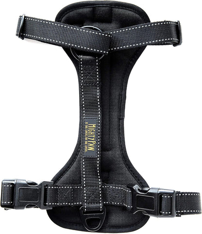 Mighty Paw Dog Car Harness - Vehicle Safety Gear - 2 Leash Attachment - Adjustable Straps