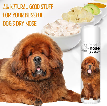 The Blissful Dog Tibetan Mastiff Nose Butter for Dry, Cracked Skin, Lick-Safe Dog Nose Balm with