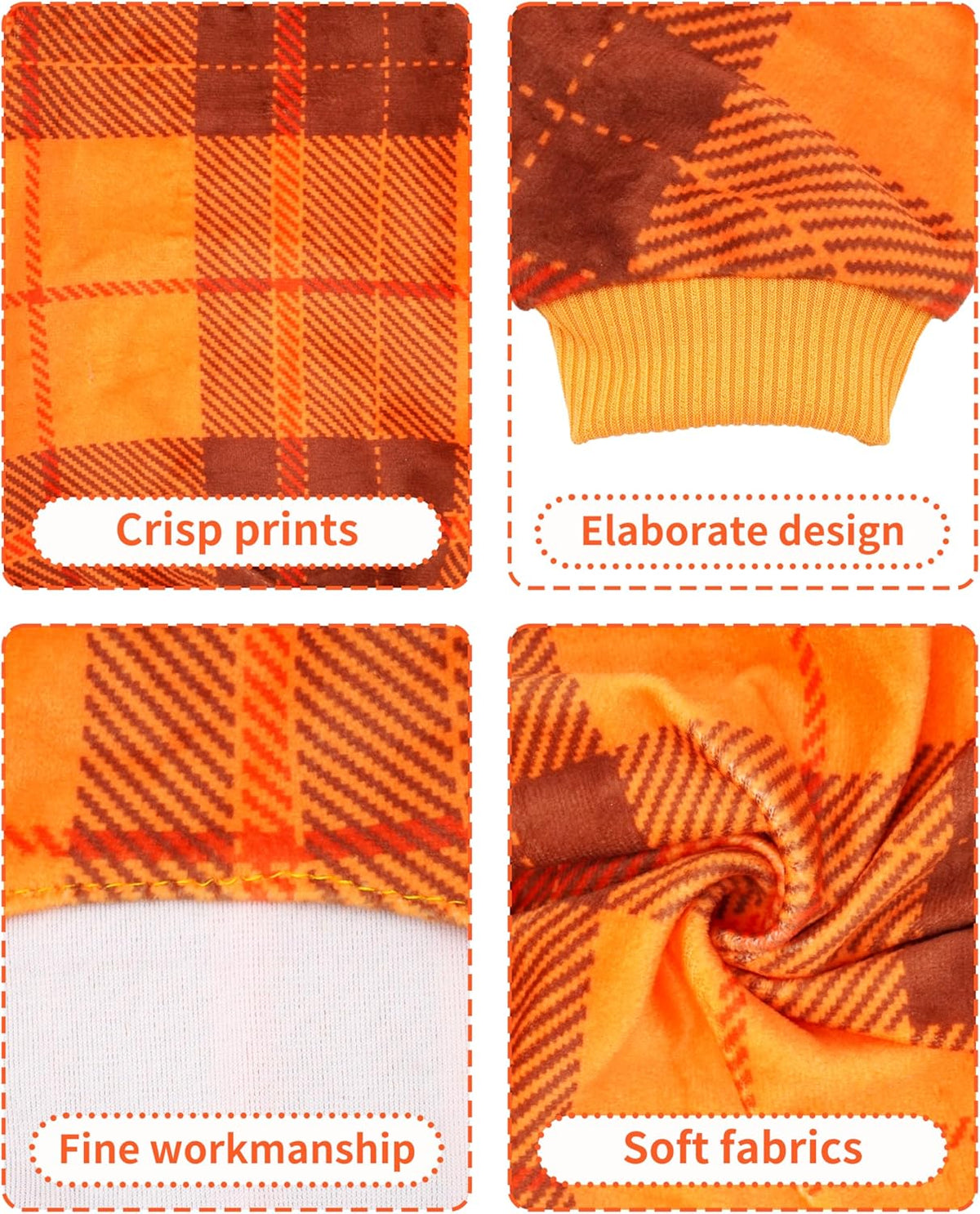 PET SHOW 4 Pack Small Dog Pajamas Holiday Dog Clothes for Medium Dogs Girl Boy Soft Stretchy PJs