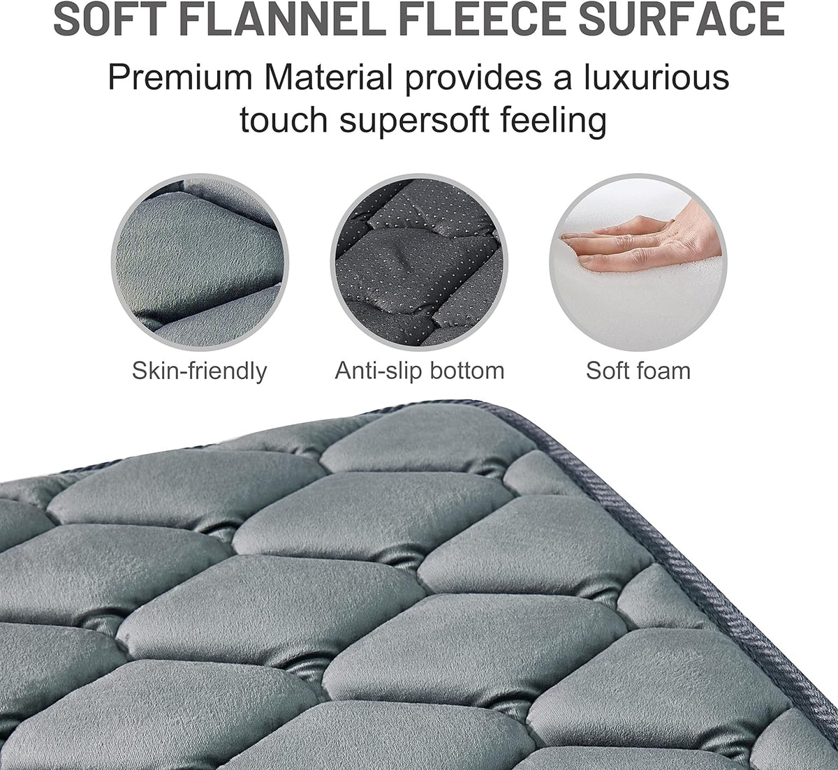 Dog Crate Mats,Soft Kennel Pads Washable with Anti-Slip Bottom,Dog Kennel Pads for Sleeping,Pets