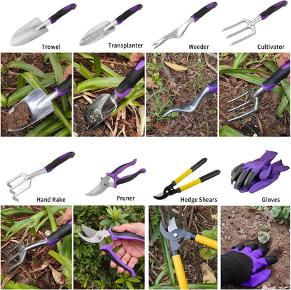 Gardening Tools – 42 Piece Premium Gardening Tool Set,Heavy Duty Hand Tools with Fashion Garden
