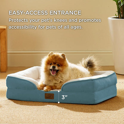 Bedsure Orthopedic Dog Beds for Small Dogs - Washable Small Dog Cat Bed Waterproof, Comfort Pet