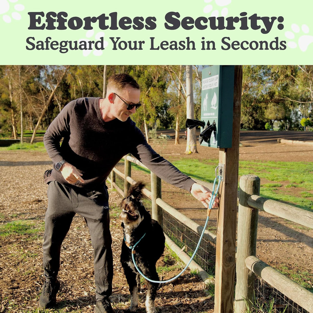 Canine Hitch- Secure Dog Leash Parking Mounted Indoor – Outdoor Wall Hook - Tie Out Stainless Steel