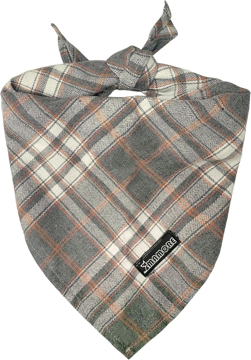 Adjustable Plaid Dog Bandanas,1PC Soft Washable Cotton Triangle Bib Kerchief Scarfs for Small