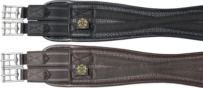 T TEKE Contoured Chafeless Girth for Horses, Airflow Waffle PVC Foam Construction with Double Side