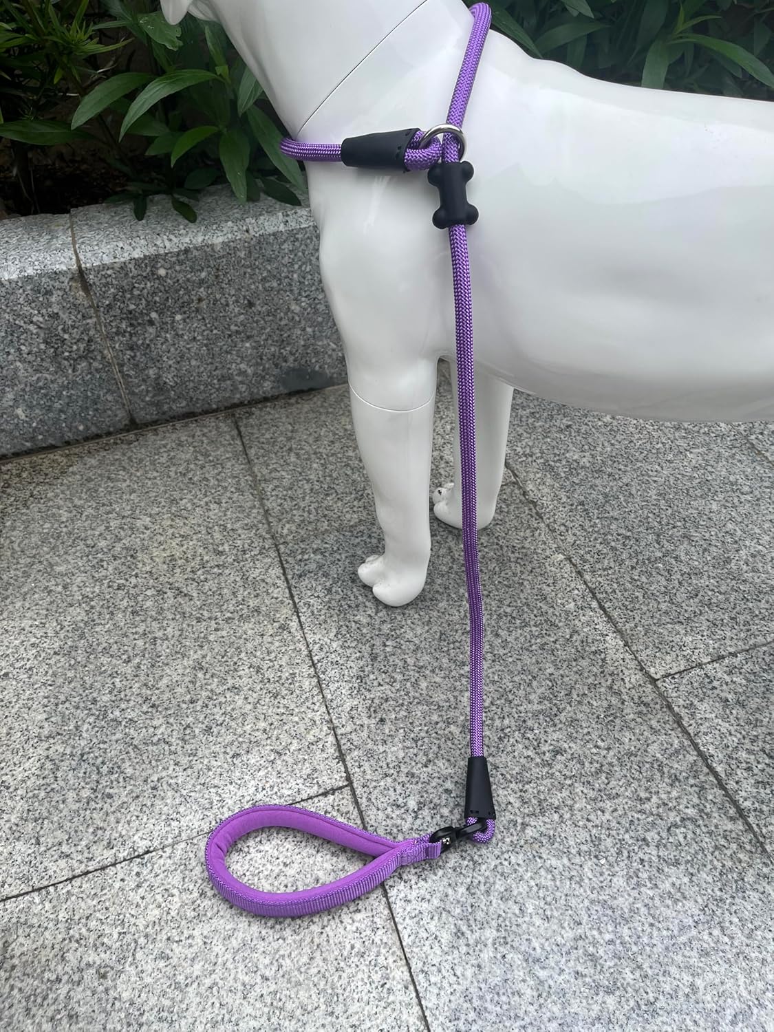 Slip Lead Dog Leash，Strong Nylon Rope Leash and Padded Handle,No Pull Outdoor Walking Training Lead