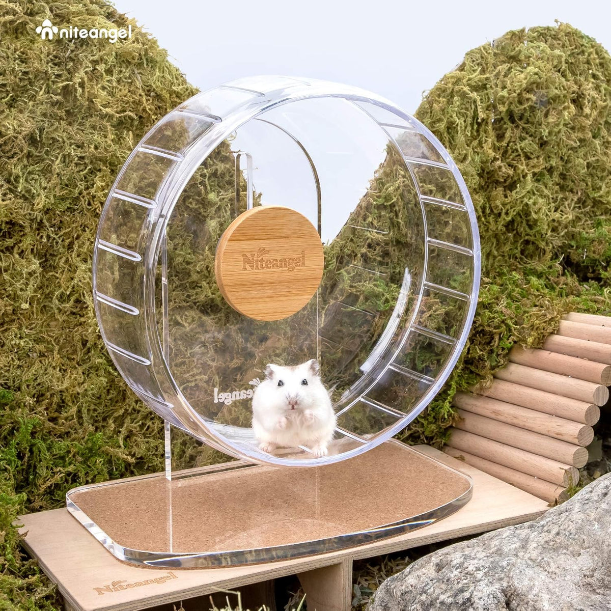 Niteangel Super-Silent Hamster Exercise Wheels: - Quiet Spinner Hamster Running Wheels with