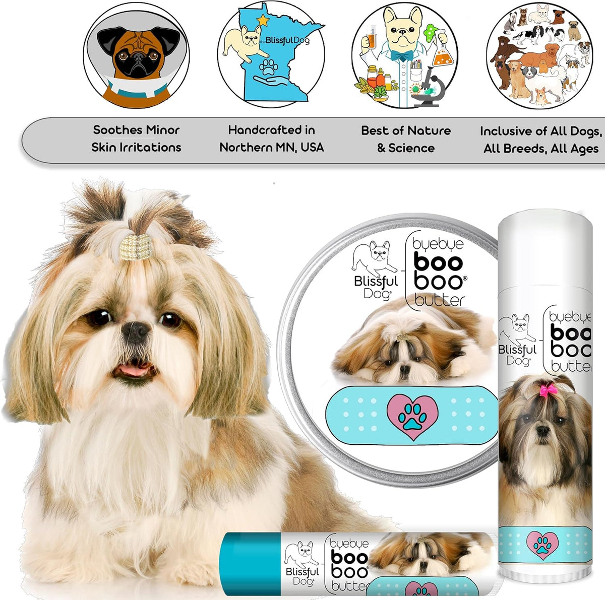 The Blissful Dog Shih Tzu Boo Butter, 2 oz