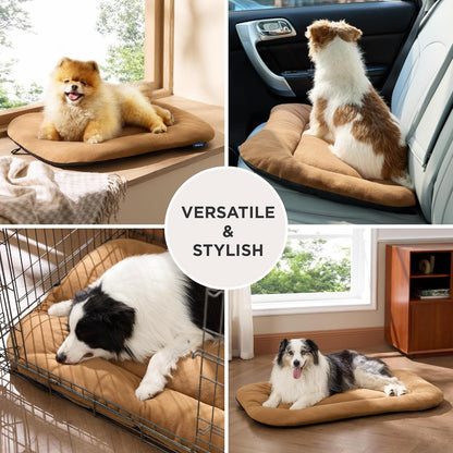 Bedsure Washable Dog Crate Pad for Small Dogs, Anti-Slip Puppy Kennel Dog Bed for Crate - Ultra