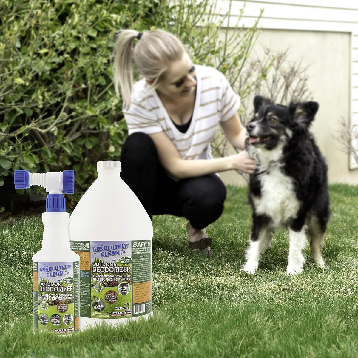 Amazing Outdoor Deodorizer odor eliminator Natural Enzyme Just Spray & Walk Away Grass, AstroTurf