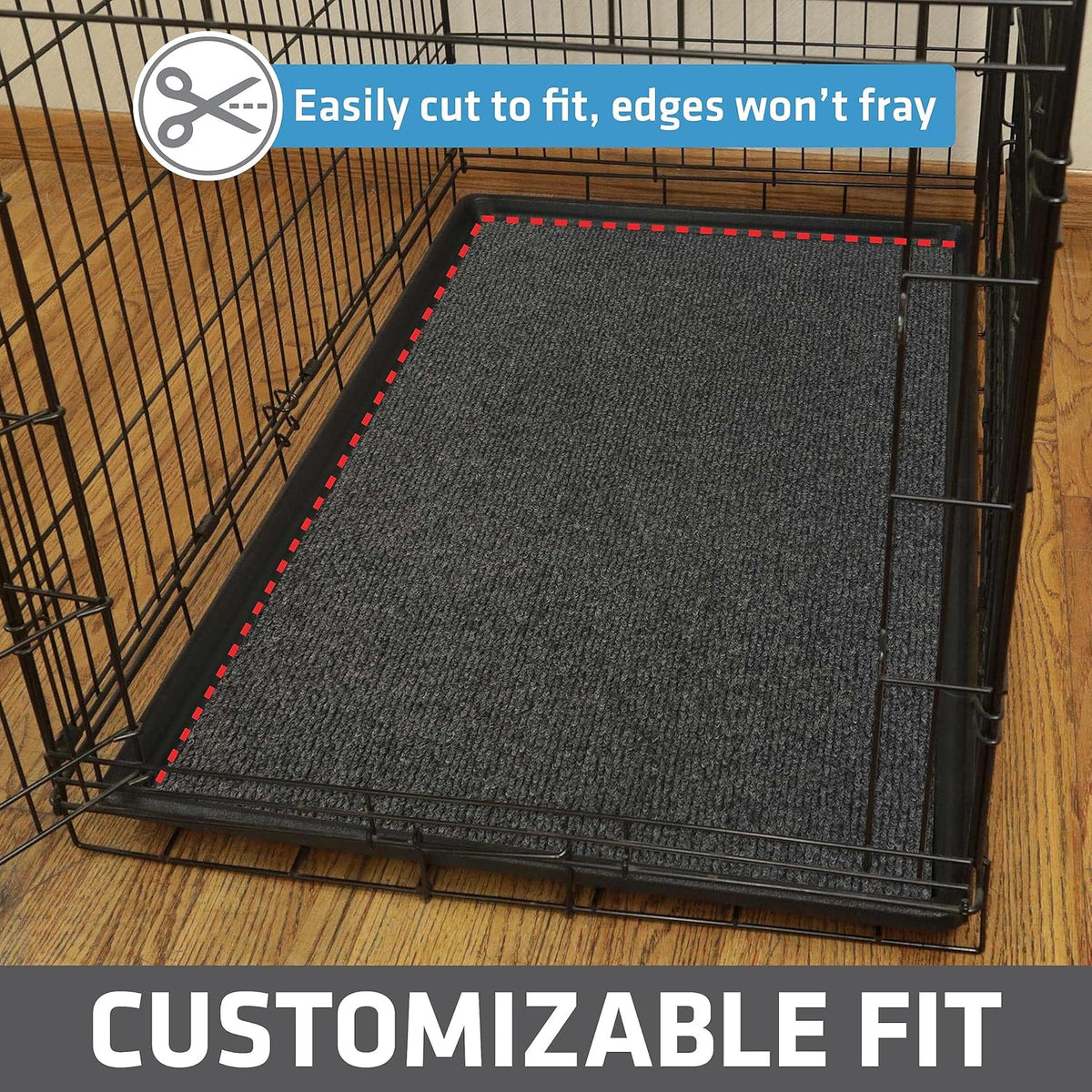 Drymate Premium Dog Crate Mat Liner, Absorbent, Waterproof, Non-Slip, Washable Puppy Pee Pad for