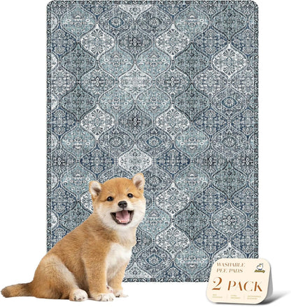 nunubaby Washable Pee Pads for Dogs, Stylish, Non-Slip and Leak-Proof Pee Pads. Reusable Potty Pads